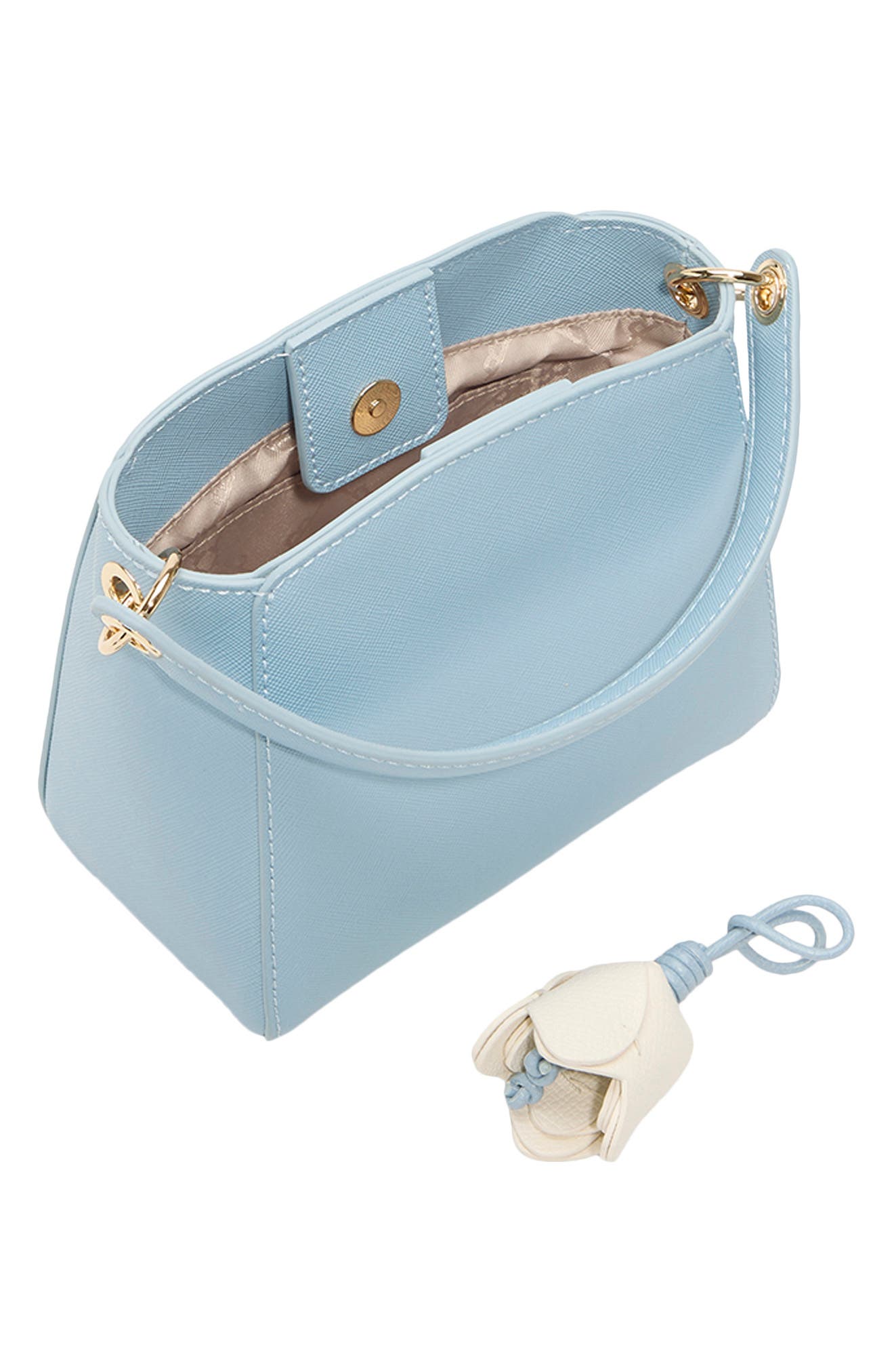 Polly Faux Leather Crossbody Bag, Alternate, color, SLATE BLUE