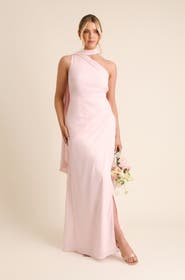 Six Stories One Shoulder Chiffon Bridesmaid Dress