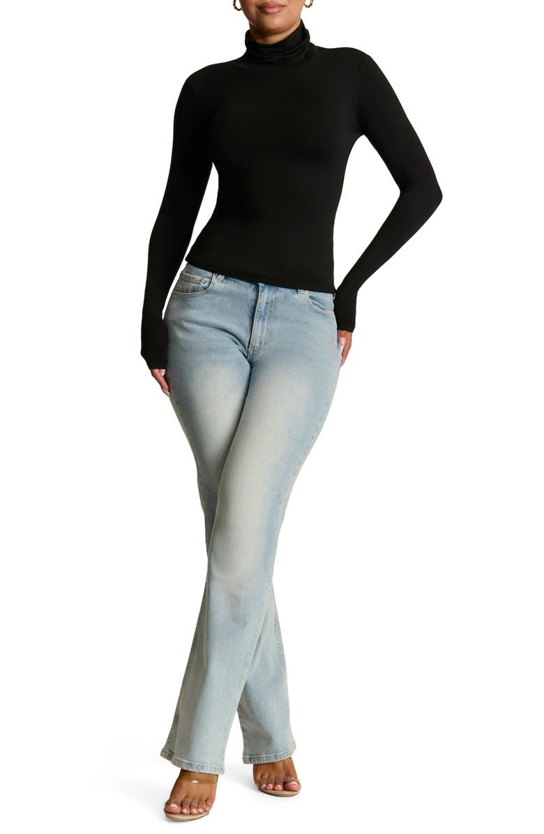 Naked Wardrobe Smooth Turtleneck Top, Alternate, color,