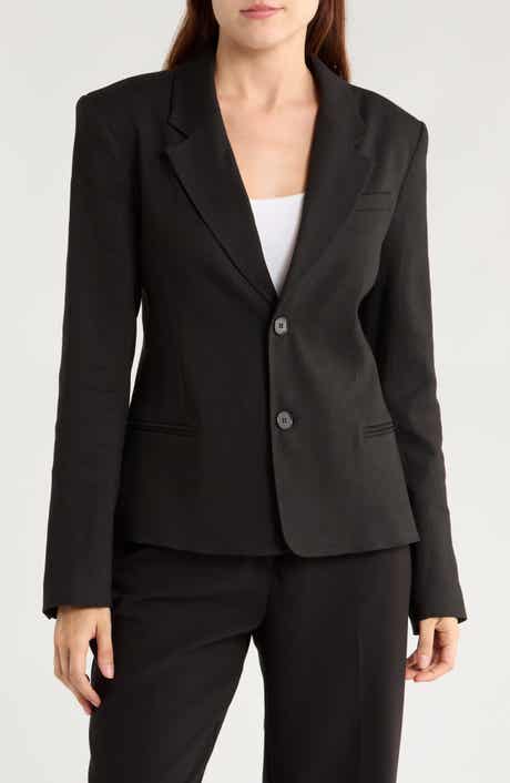 FRAME The Femme Organic Linen Blend Blazer