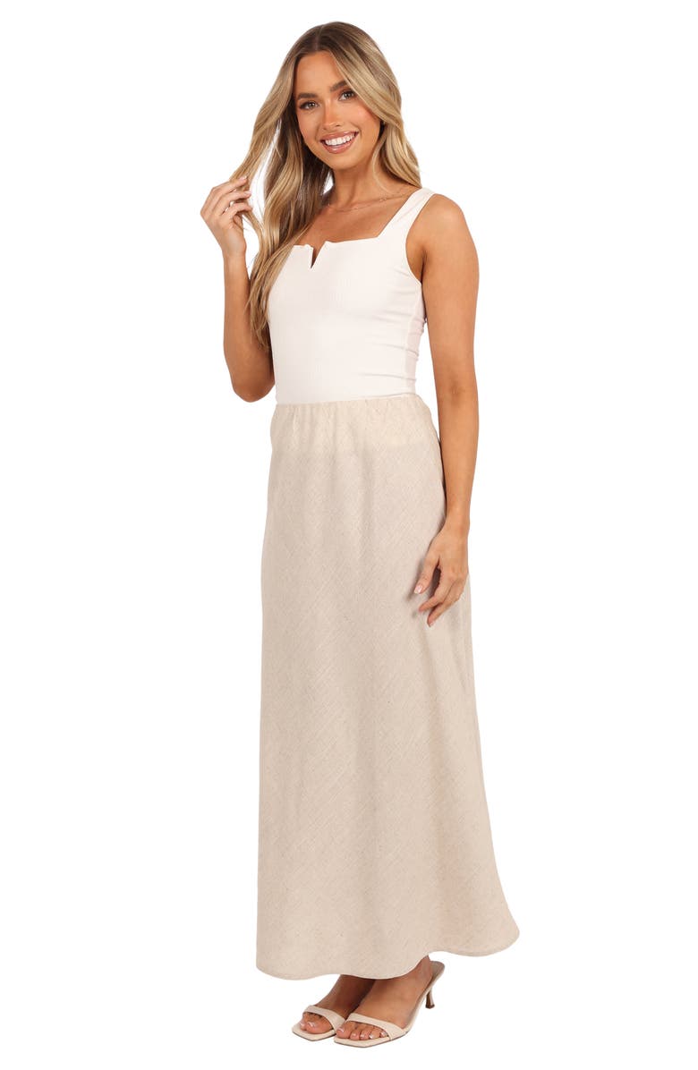 Petal & Pup Alex A-Line Maxi Skirt, Alternate, color, Oatmeal