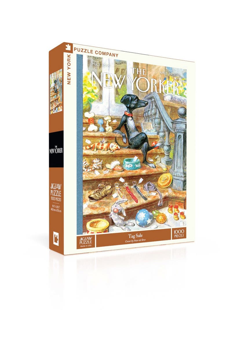 NEW YORK PUZZLE COMPANY Tag Sale 1000 Piece Puzzle, Alternate, color, NO COLOR