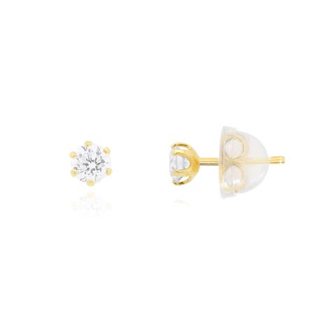 Round Diamond Stud Earrings