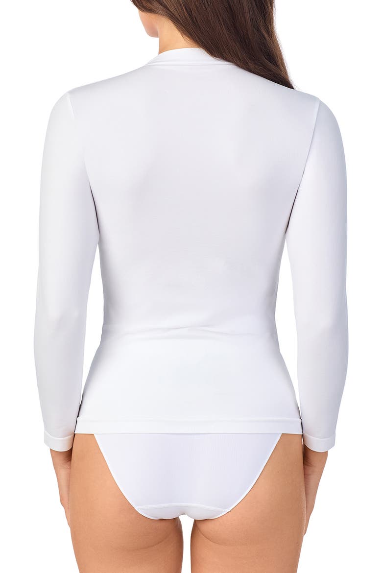 Seamless Comfort Long Sleeve Top, Alternate, color, WHITE