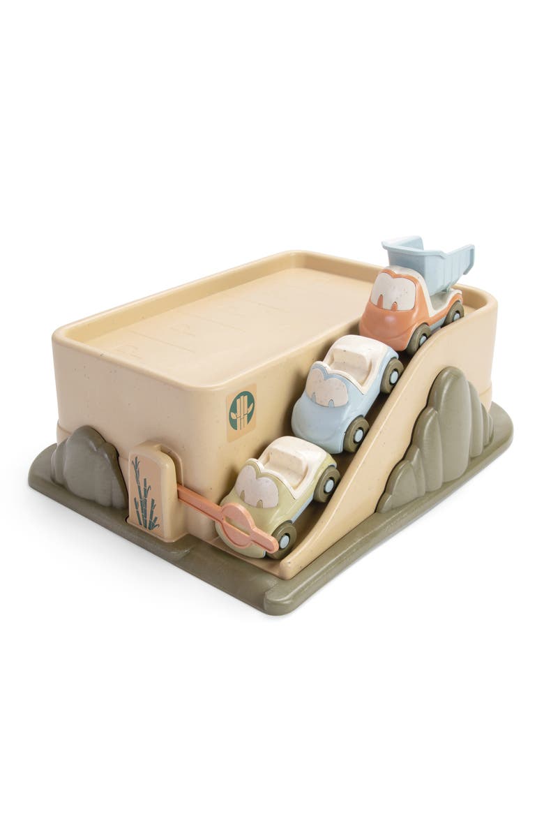 Dantoy Bio Garage 4 Piece Playset Car Garage Set with Ramp, Alternate, color, Multicolored