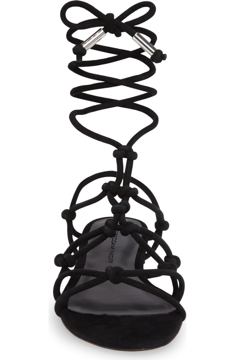 Rebecca Minkoff Elyssa Lace-Up Flat Sandal, Alternate, color,