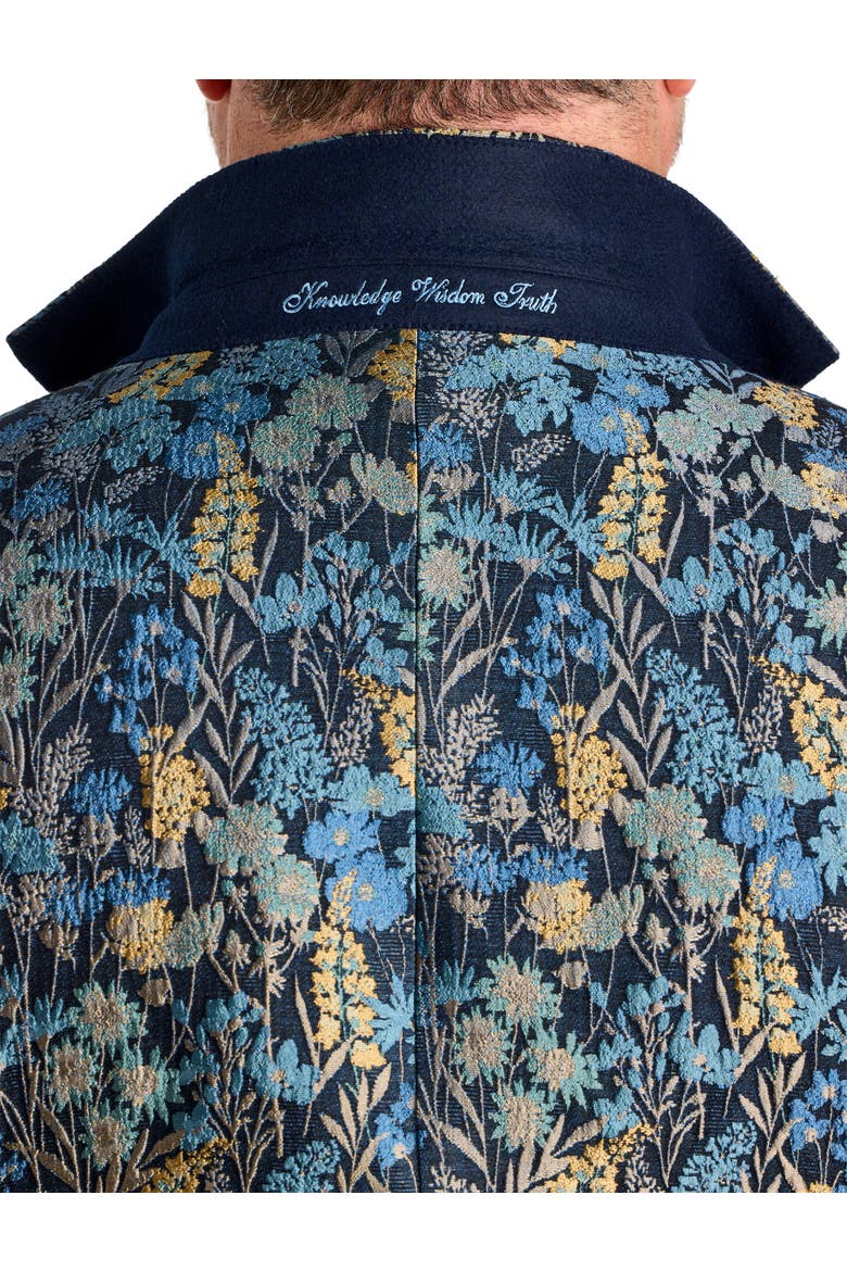 Big & Tall  Floral Jacquard Sport Coat, Alternate, color, NAVY