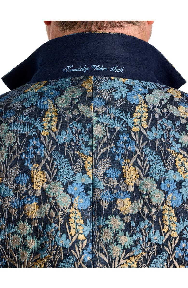 Robert Graham DXL Big & Tall  Floral Jacquard Sport Coat, Alternate, color, Navy