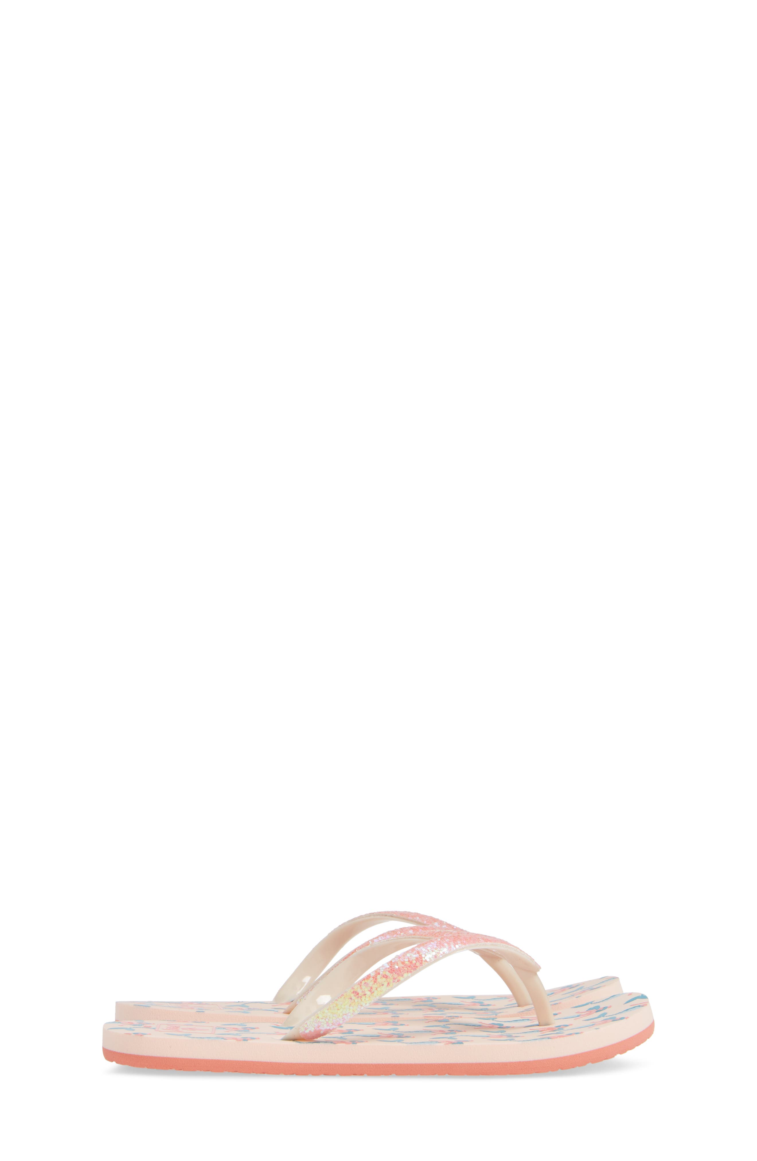 Little Stargazer Print Flip Flop, Alternate, color, PINK MERMAID