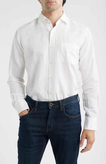 Peter Millar Canal Linen & Cotton Sport Shirt