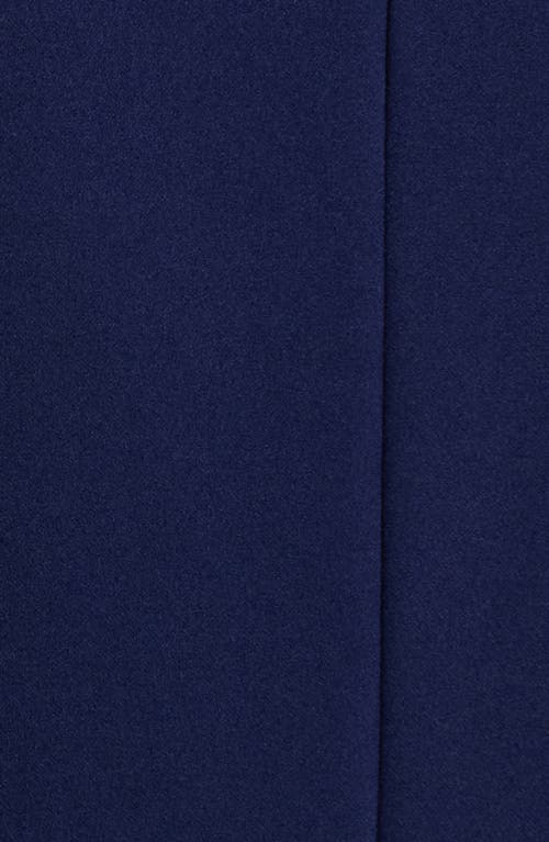 Ak Anne Klein Open Front Shawl Collar Jacket In Blue