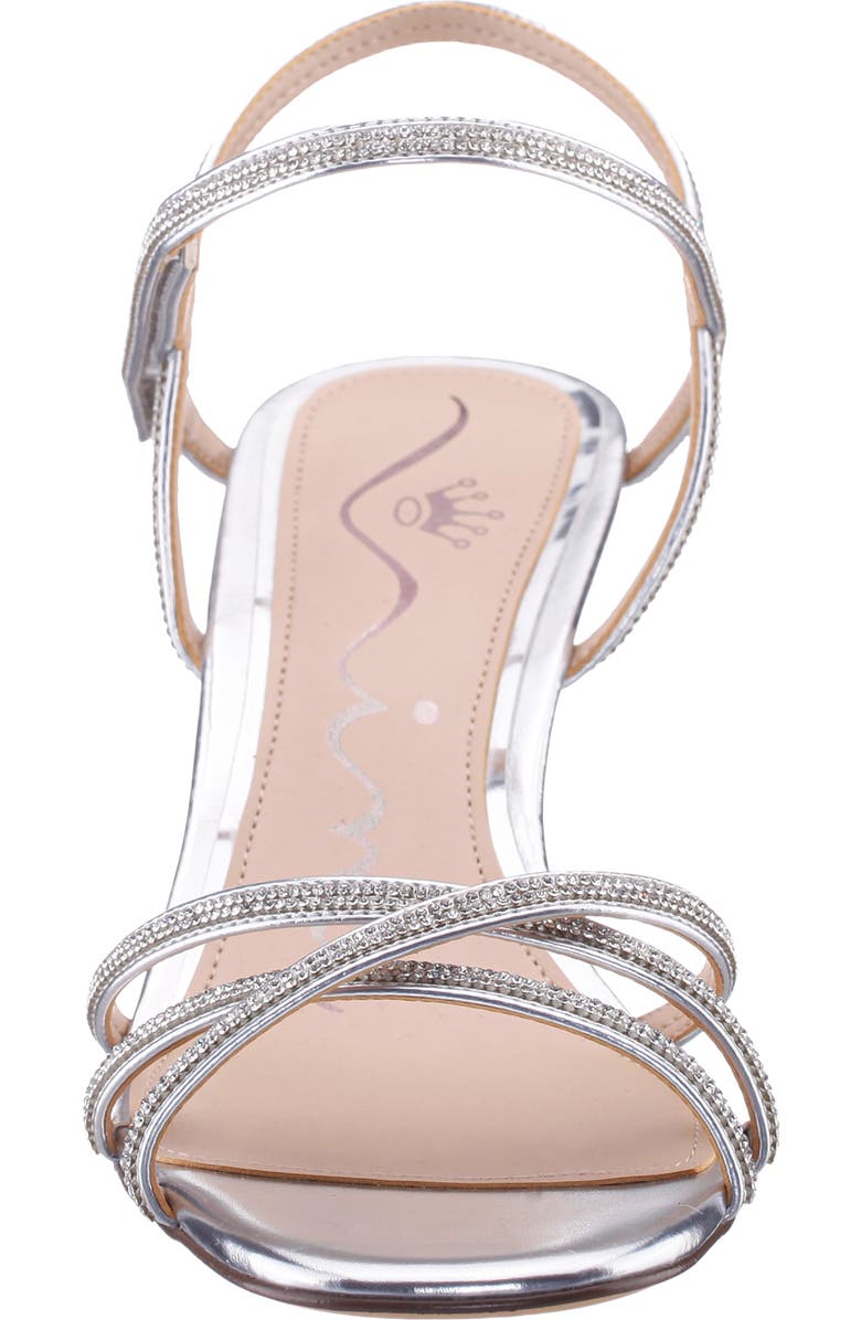 Nina Brynda Slingback Wedge Sandal, Alternate, color, Silver Metallic