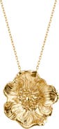 Astor & Orion Poppy Gold Floral Pendant Necklace