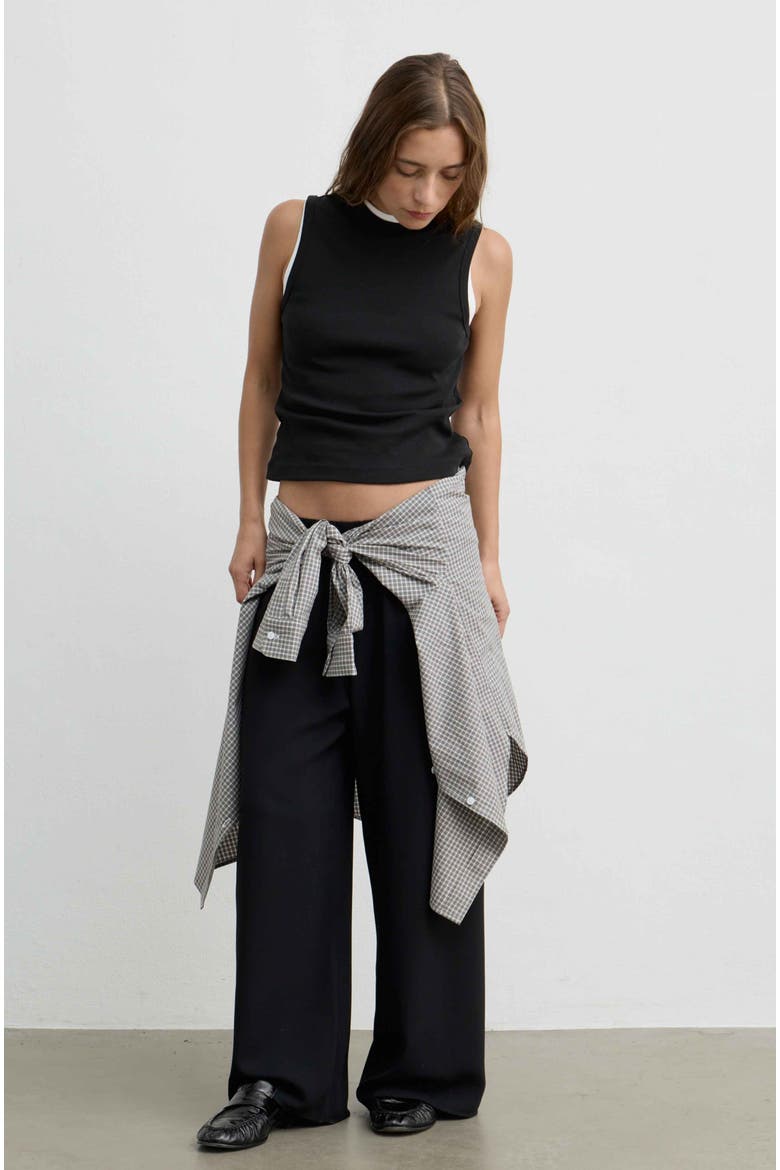 Classic Round Neck Tank, Alternate, color, Black