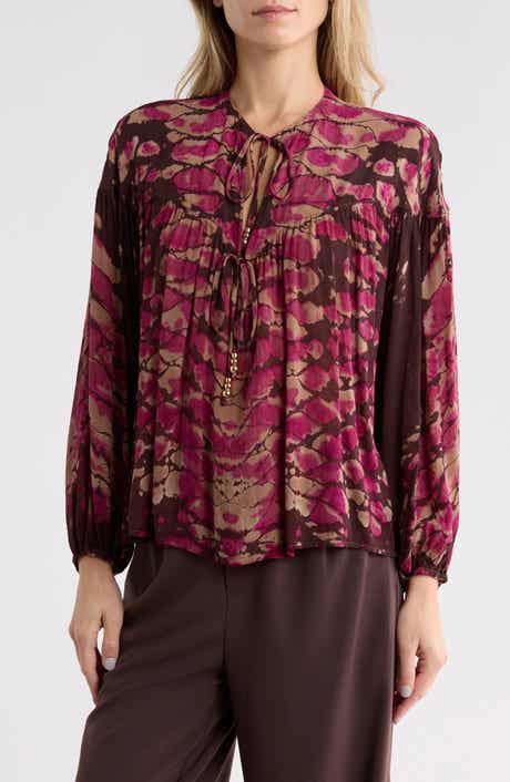 Abbey Beaded Mandarin Collar Top