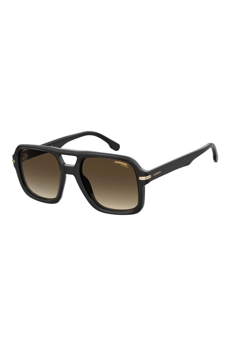 55mm Gradient Square Sunglasses, Alternate, color, BLACK/ BROWN GRADIENT