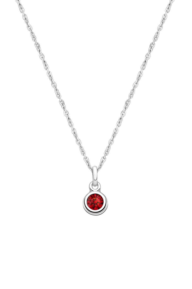Sterling Silver tB® Birthstone 12-14" Necklace, Main, color, July