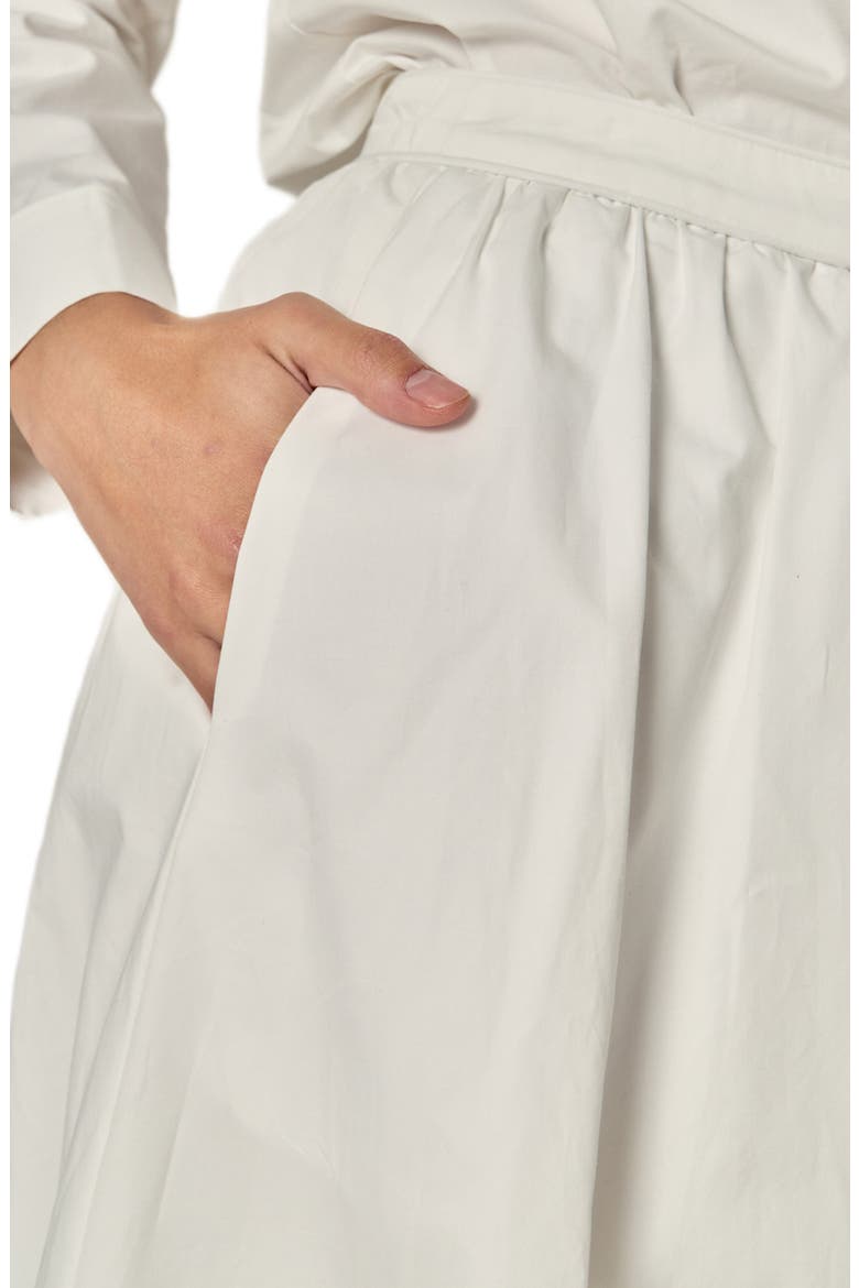 Floral Appliqué Skirt, Alternate, color, WHITE