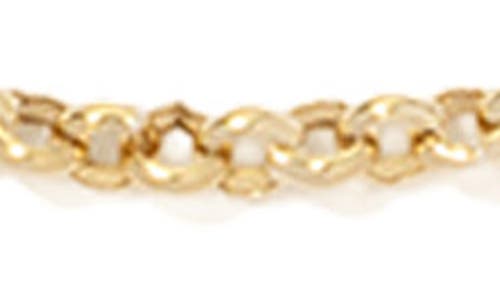 Made By Mary Rolo Chain Bracelet In Gold