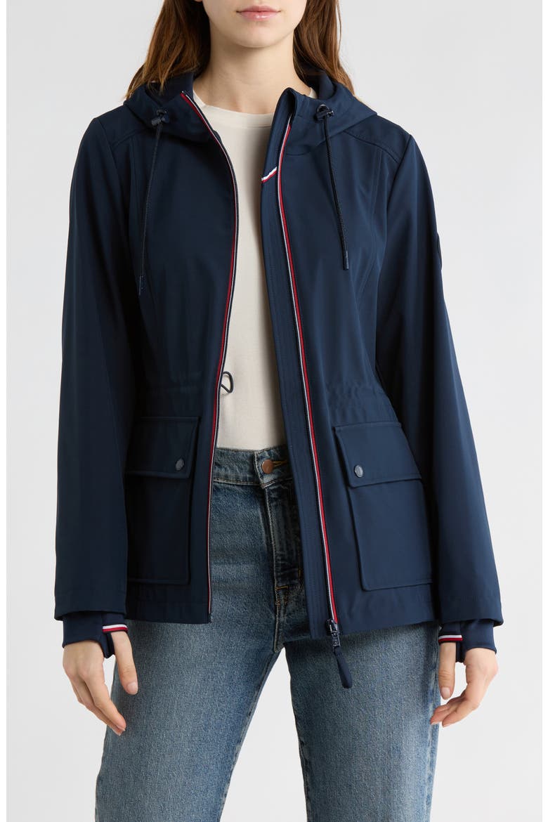 Water Resistant Coat, Alternate, color, NAVY