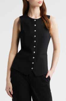 Irina Ponte Knit Longline Vest