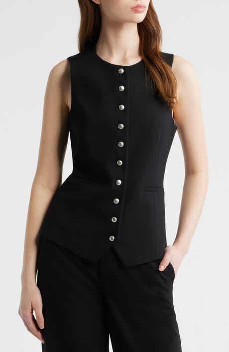 Irina Ponte Knit Longline Vest