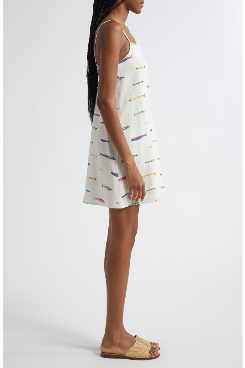 staud pop sardines ivory laura linen mini dress Laura Linen Minidress (Women)