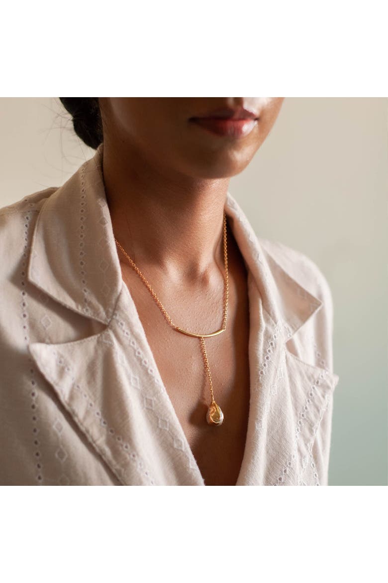 Ona Pendant, Alternate, color, Gold Plated