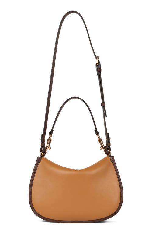 Etro Leather Crossbody Pony Bag In Brown