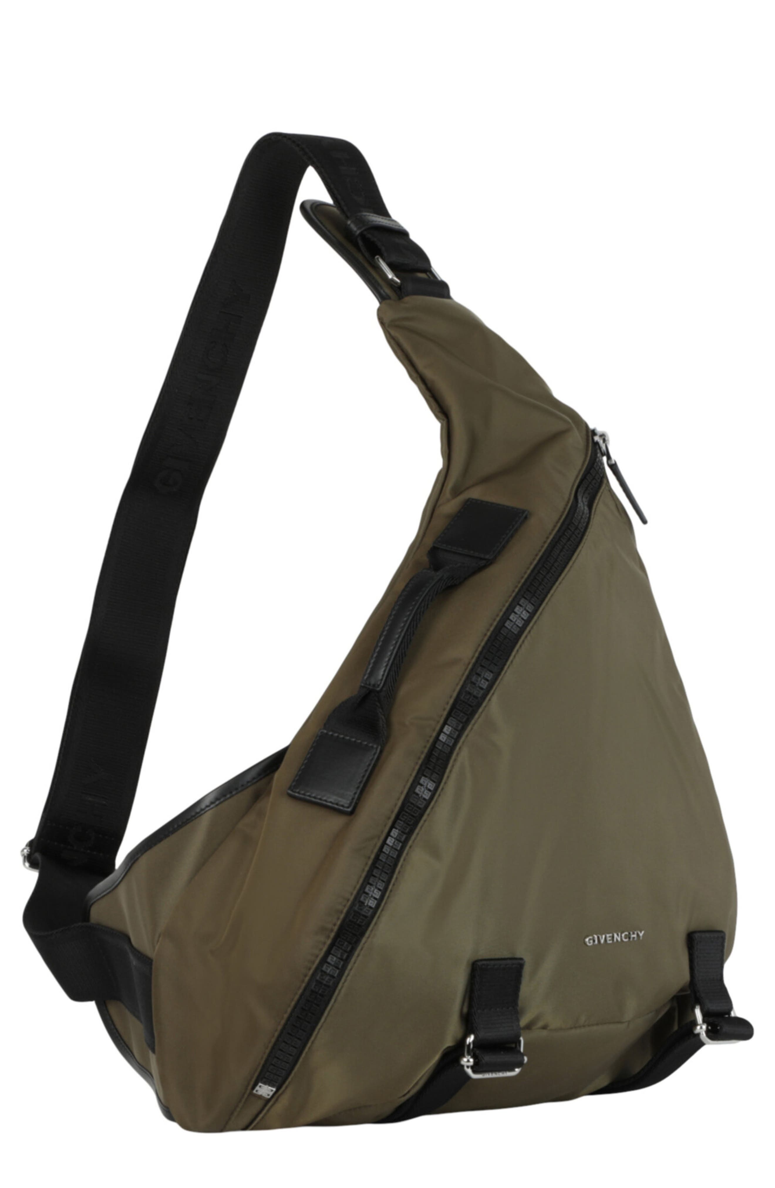 Givenchy G Zip Triangle Sling Bag, Main, color, Khaki
