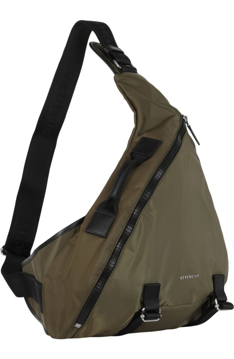 Givenchy G Zip Triangle Sling Bag, Main, color, Khaki
