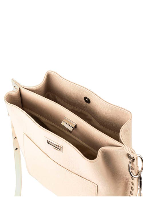 Urban Originals Triangle Vegan Leather Tote In Cream