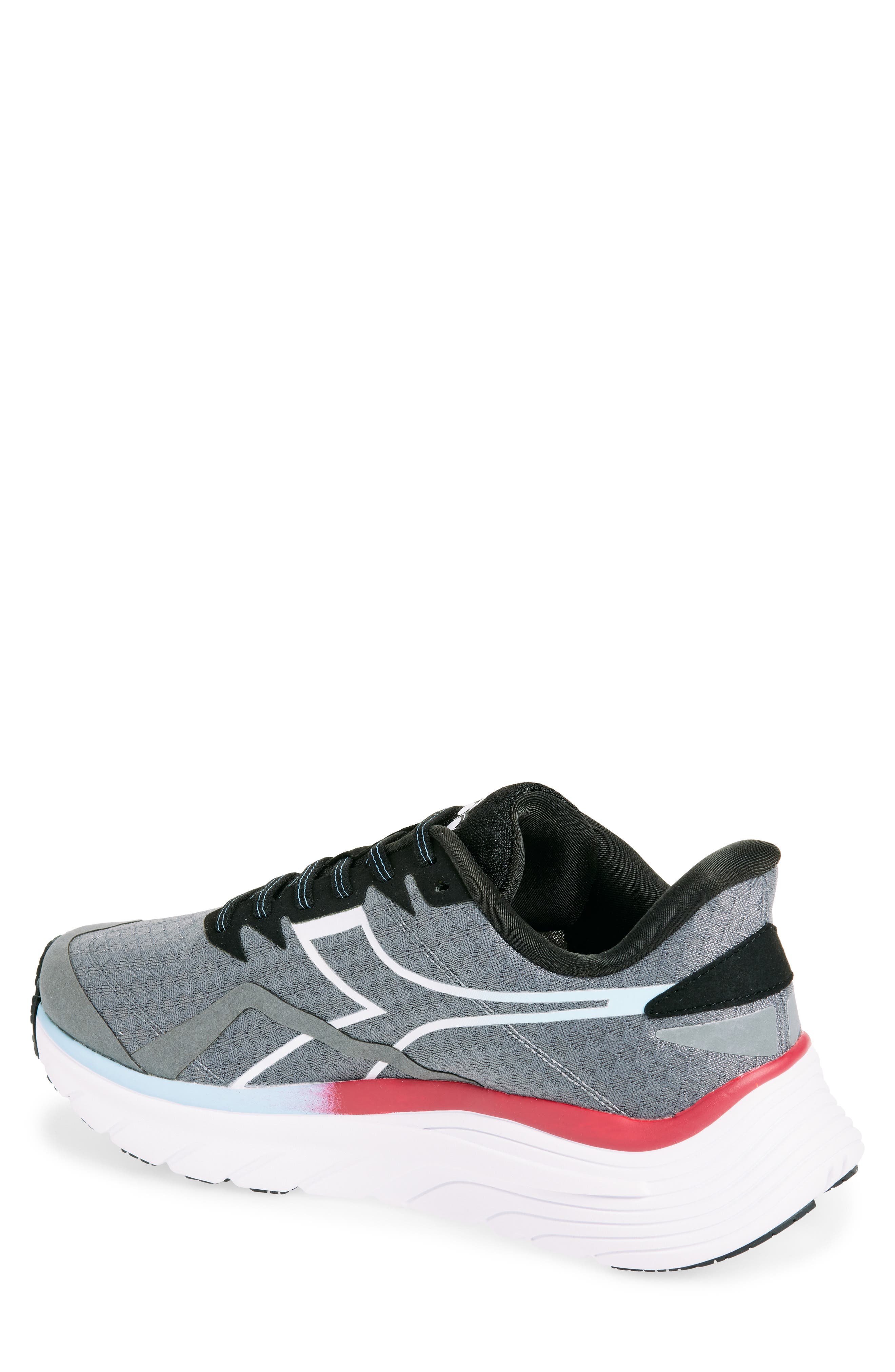 Diadora Equipe Nucleo Running Shoe, Alternate, color, Steel Gray/ White/ Black