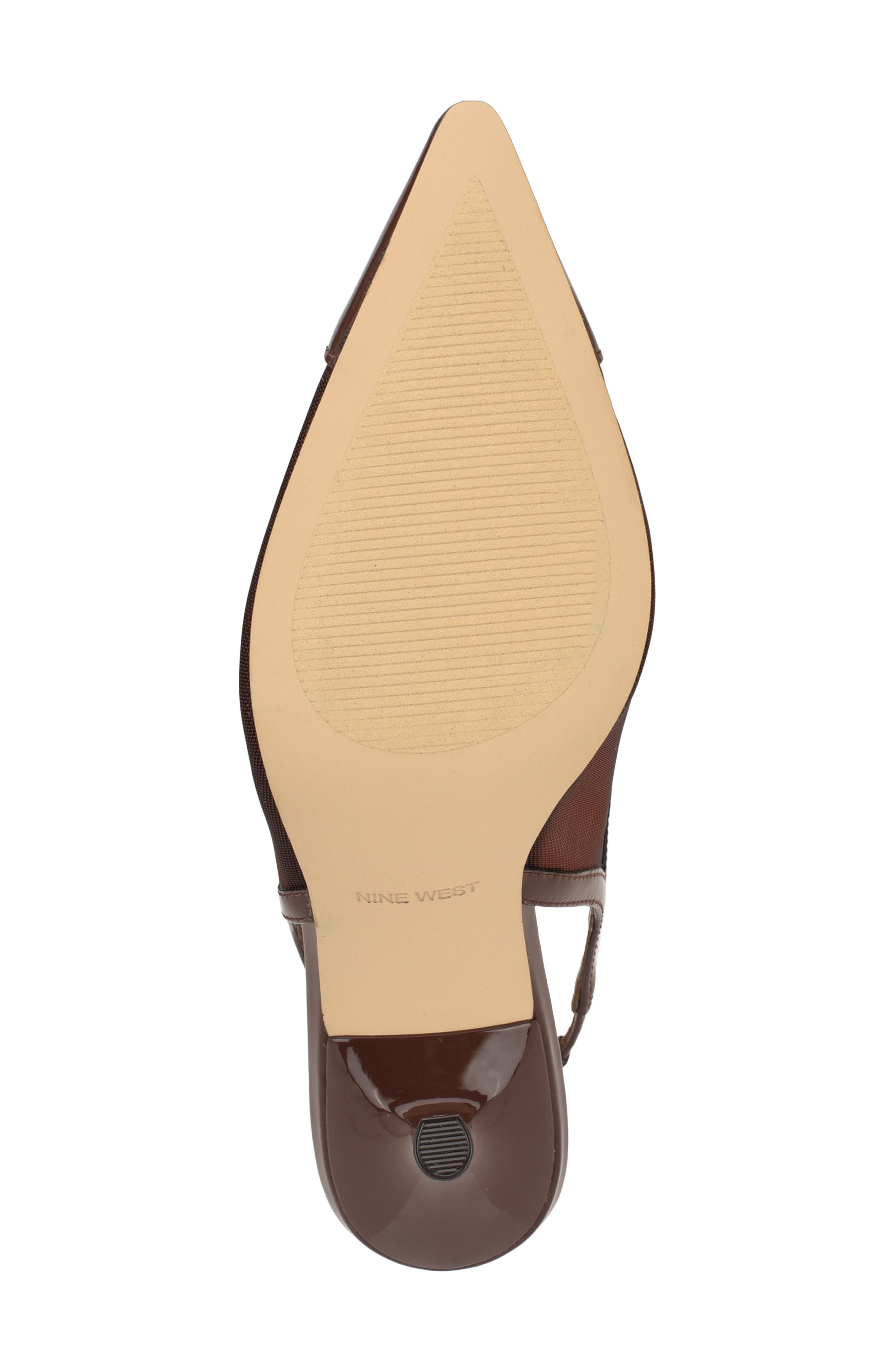 Jermain Slingback Pointed Toe Pump, Alternate, color, MEDIUM BROWN