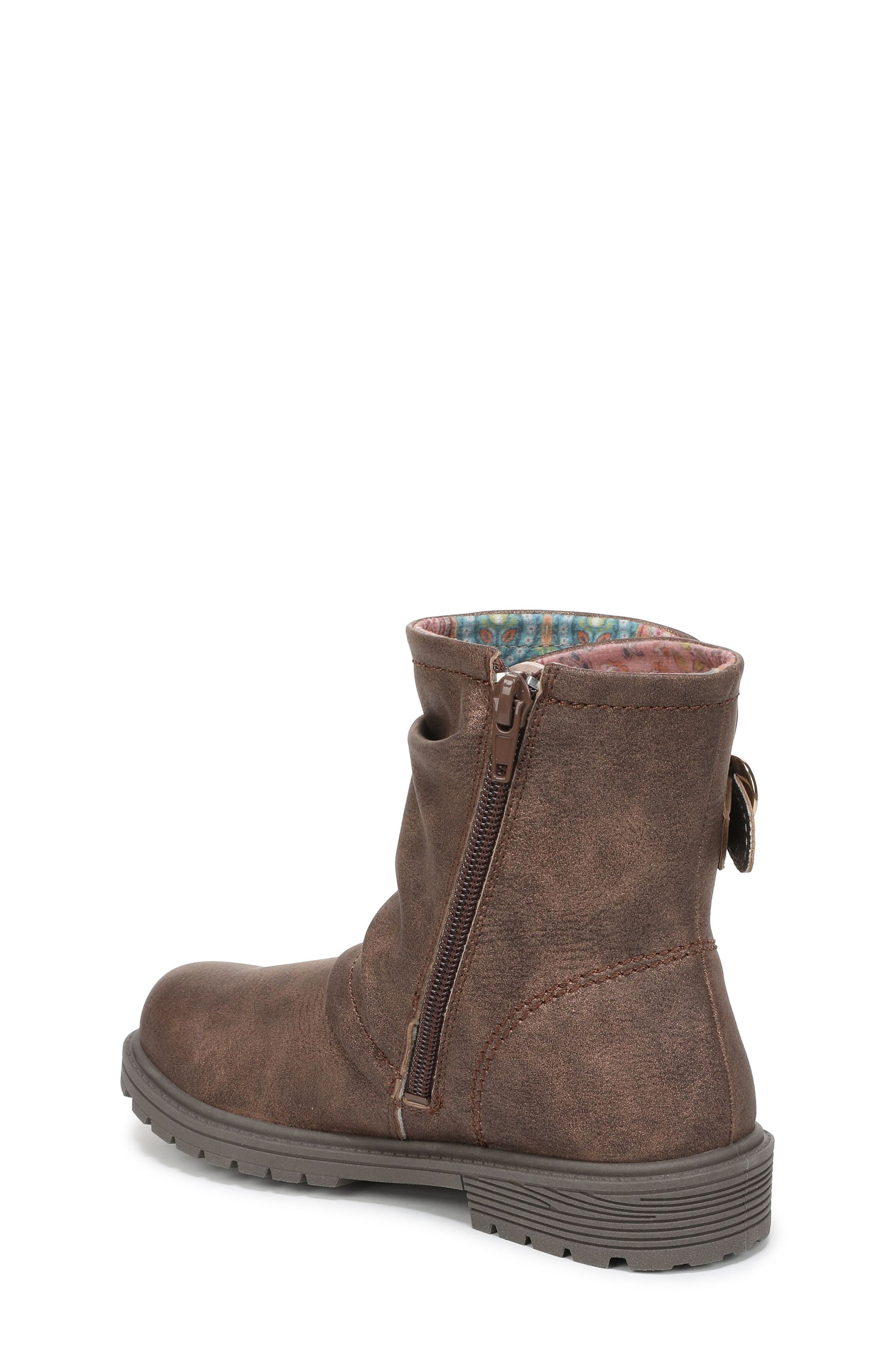 Kids' Venice Faux Leather Boot, Alternate, color, SADDLE FAUX LEATHER