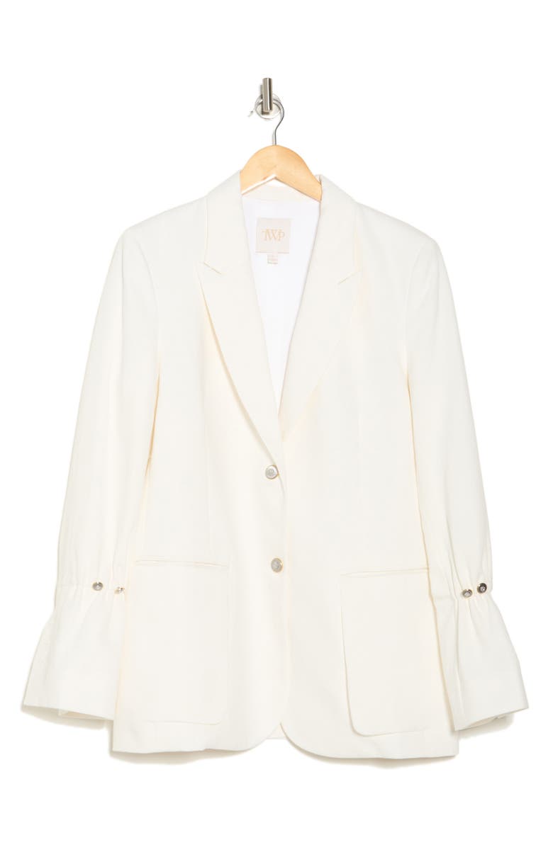 TWP Mo Stretch Cotton Blazer, Alternate, color, White