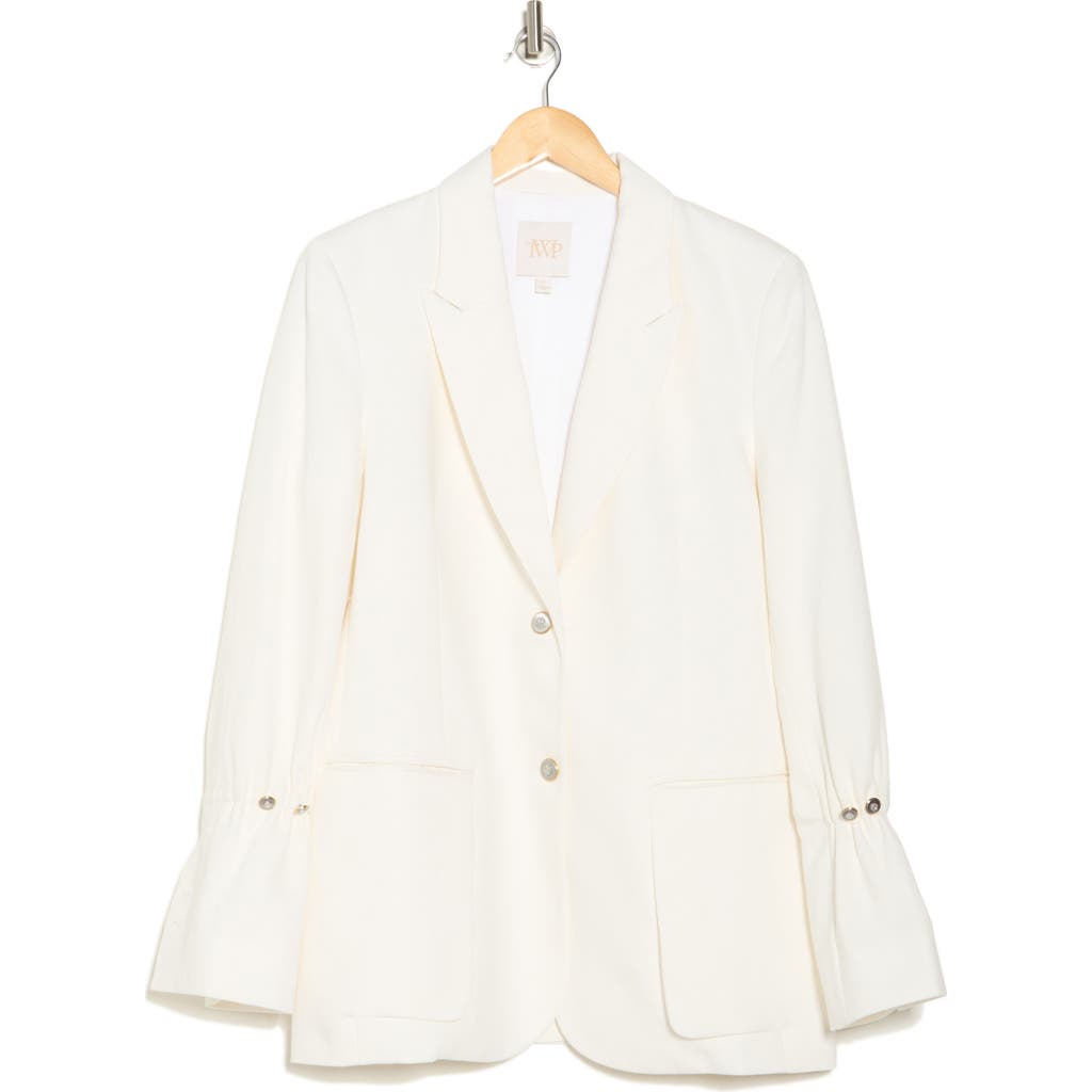 Twp Mo Stretch Cotton Blazer In White