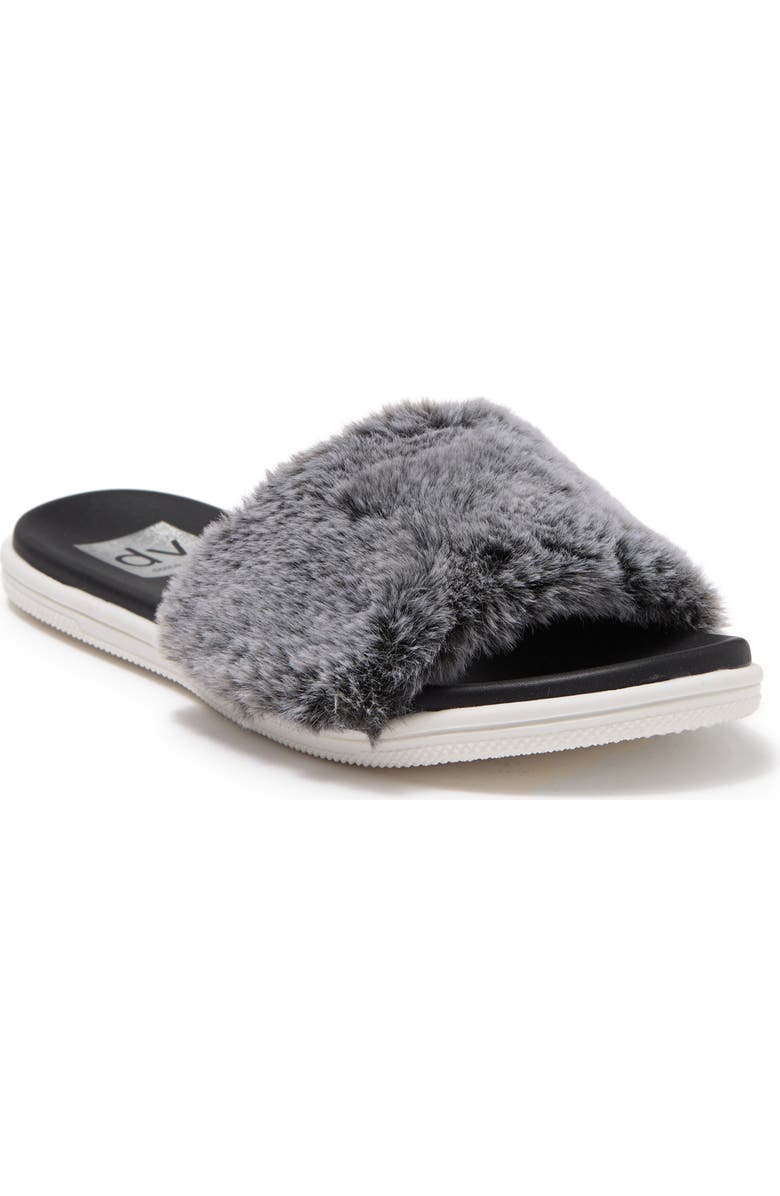 DV by Dolce Vita Faux Fur Slide Sandal, Main, color,