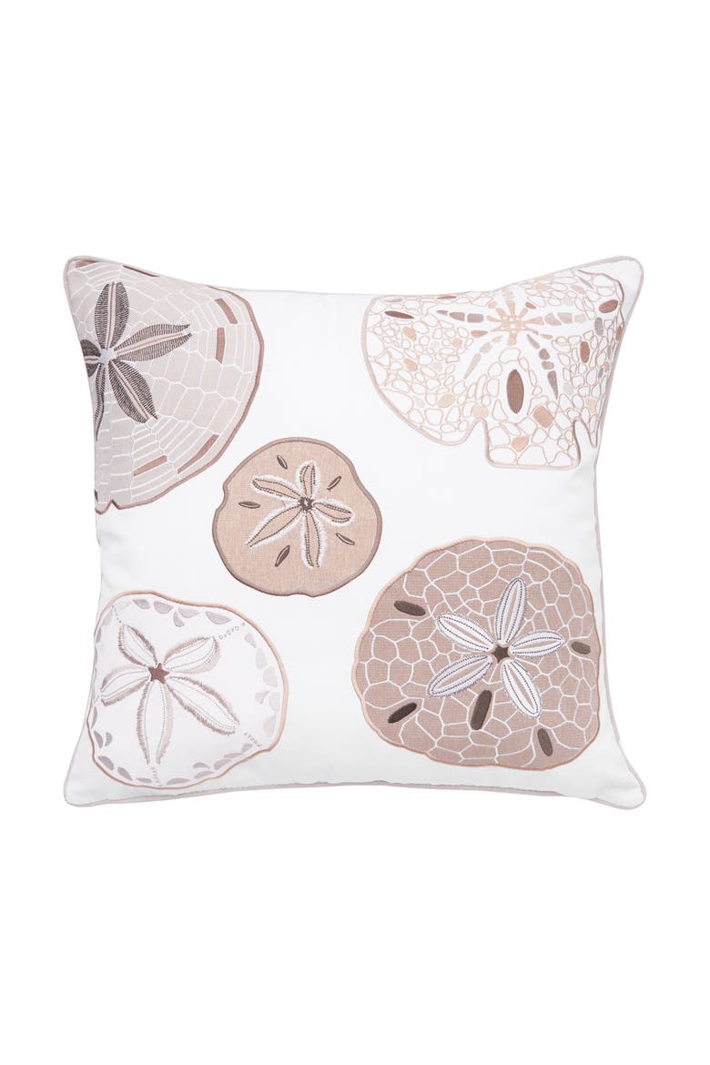 Sand Dollar Neutrals Pillow, Main, color, Off-White