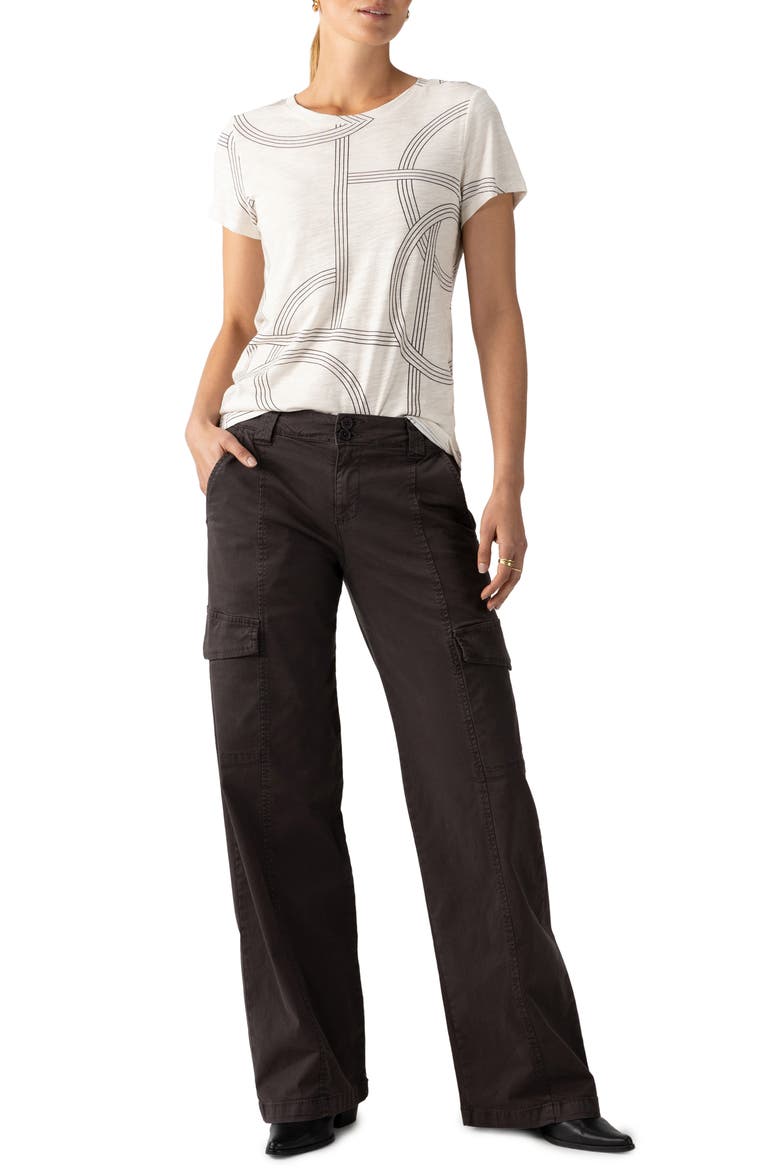 Rebel Straight Leg Twill Cargo Pants, Alternate, color, OBSIDIAN