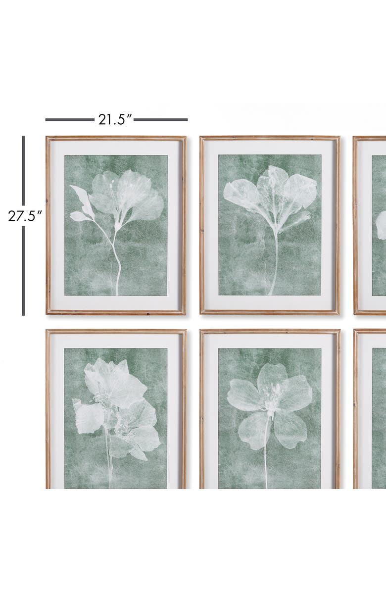 Napa Home & Garden Translucent Floral Prints Set of 6, Alternate, color, Blue