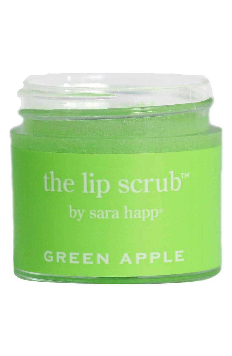 sara happ<sup>®</sup> 'The Lip Scrub<sup>™</sup> - Green Apple' Lip Exfoliator, Main, color, 
