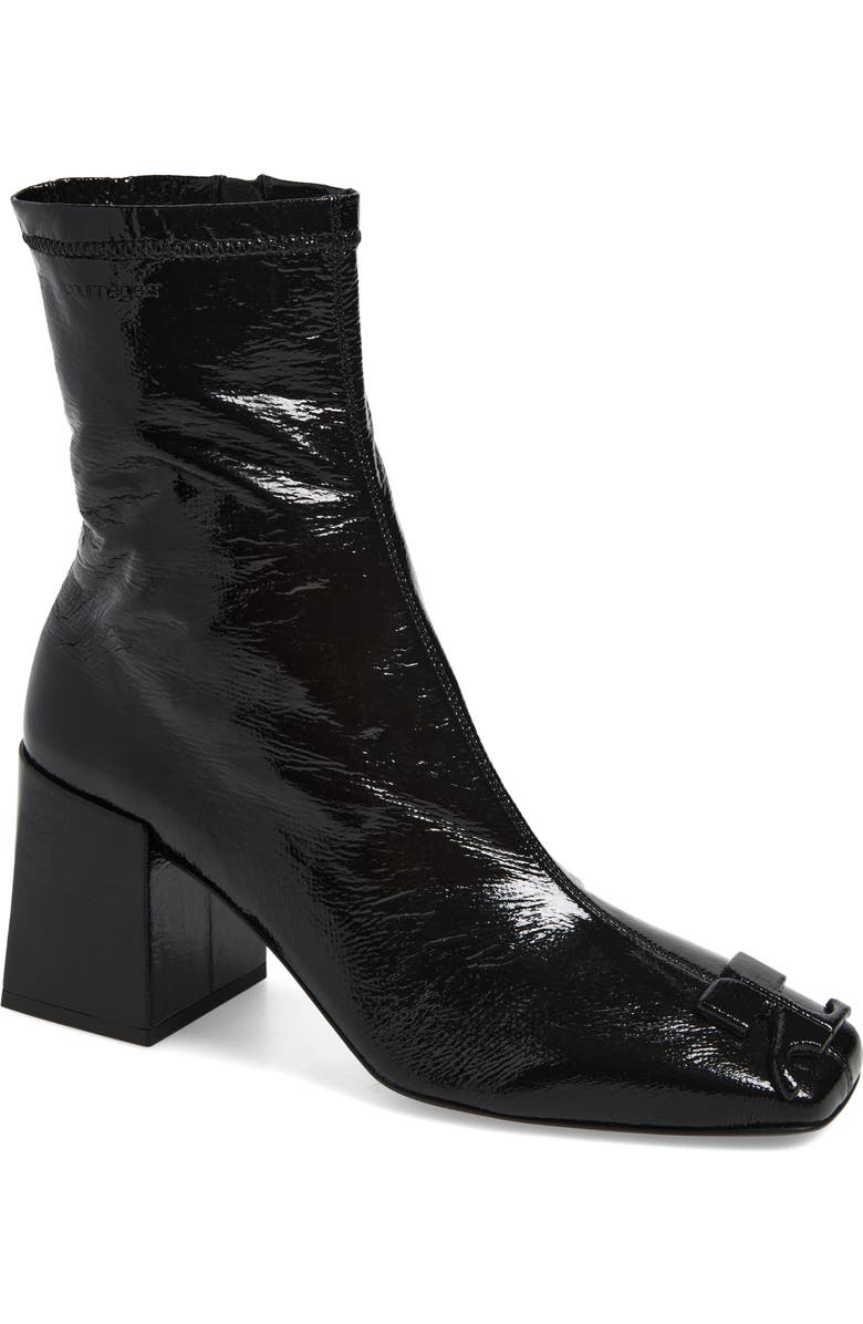 Courrèges Re-edition Vinyl Ankle Boot, Main, color, Black
