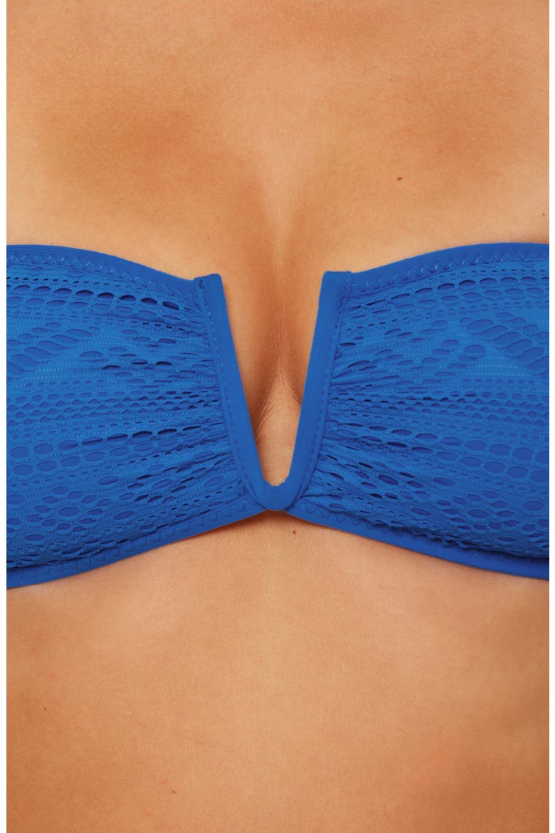 Color Play Bandeau Bikini Top, Alternate, color, OCEAN