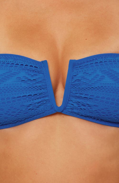 Becca Color Play Bandeau Bikini Top In Blue