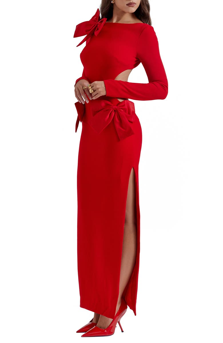 HOUSE OF CB Lavele Long Sleeve Crepe Dress, Alternate, color, 