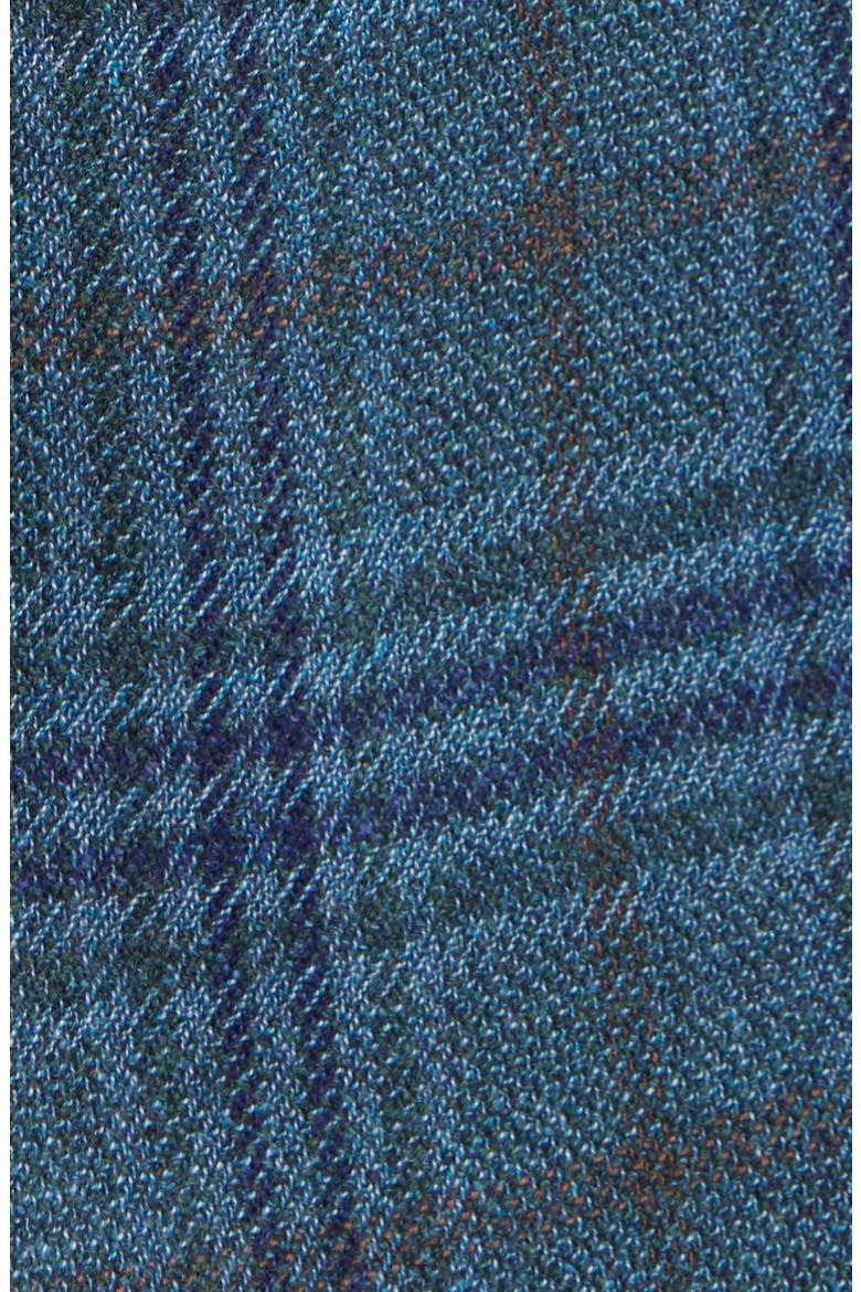 Midland Contemporary Fit Teal Plaid Wool Sport Coat, Alternate, color, TEAL