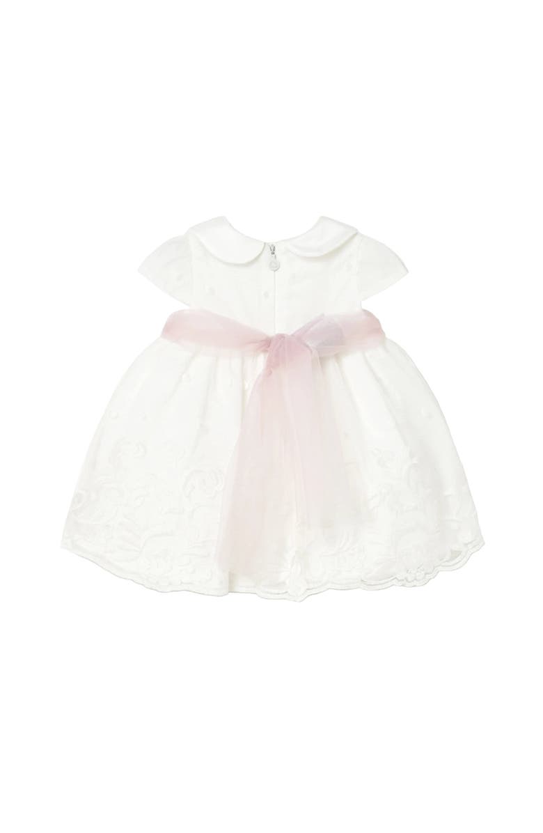 Mayoral Dress With Embroidered Skirt, Alternate, color, White