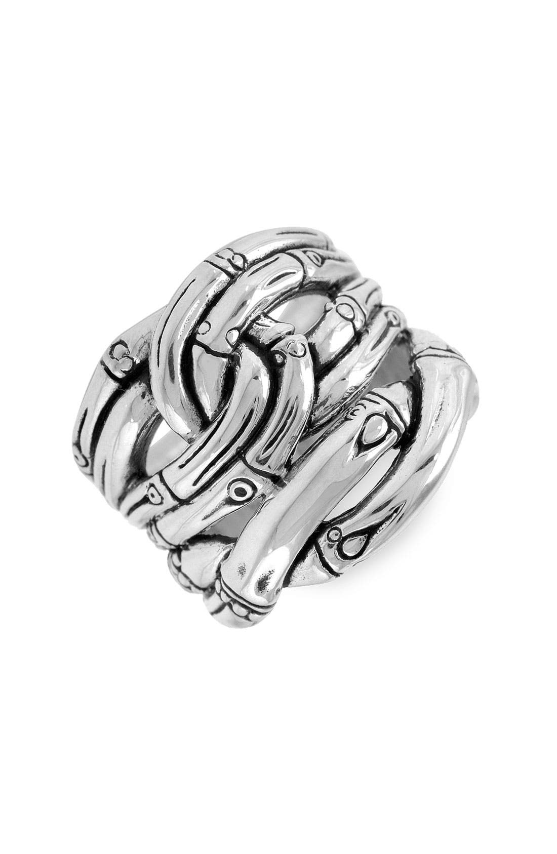 John Hardy 'Bamboo' Woven Silver Ring (Women) | Nordstromrack