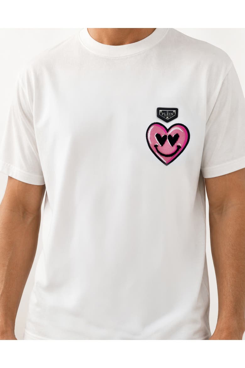 Jersey T-Shirt Heart Men, Alternate, color, white